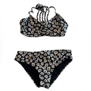 Full Tilt - Floral Bikini Set - Daisy Design - Tag Unreadable but Size 7
